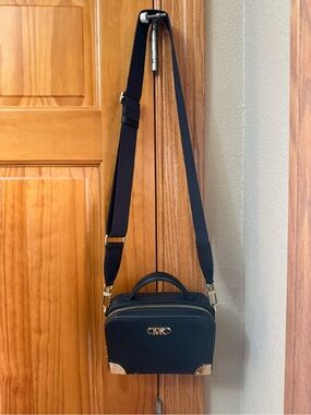 Michael Kors Black Truck Crossbody with Gold Hardware